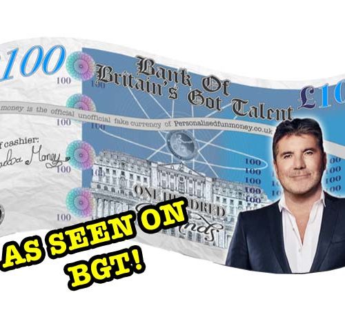 Novelty Pound Notes - Personalised Fun Money